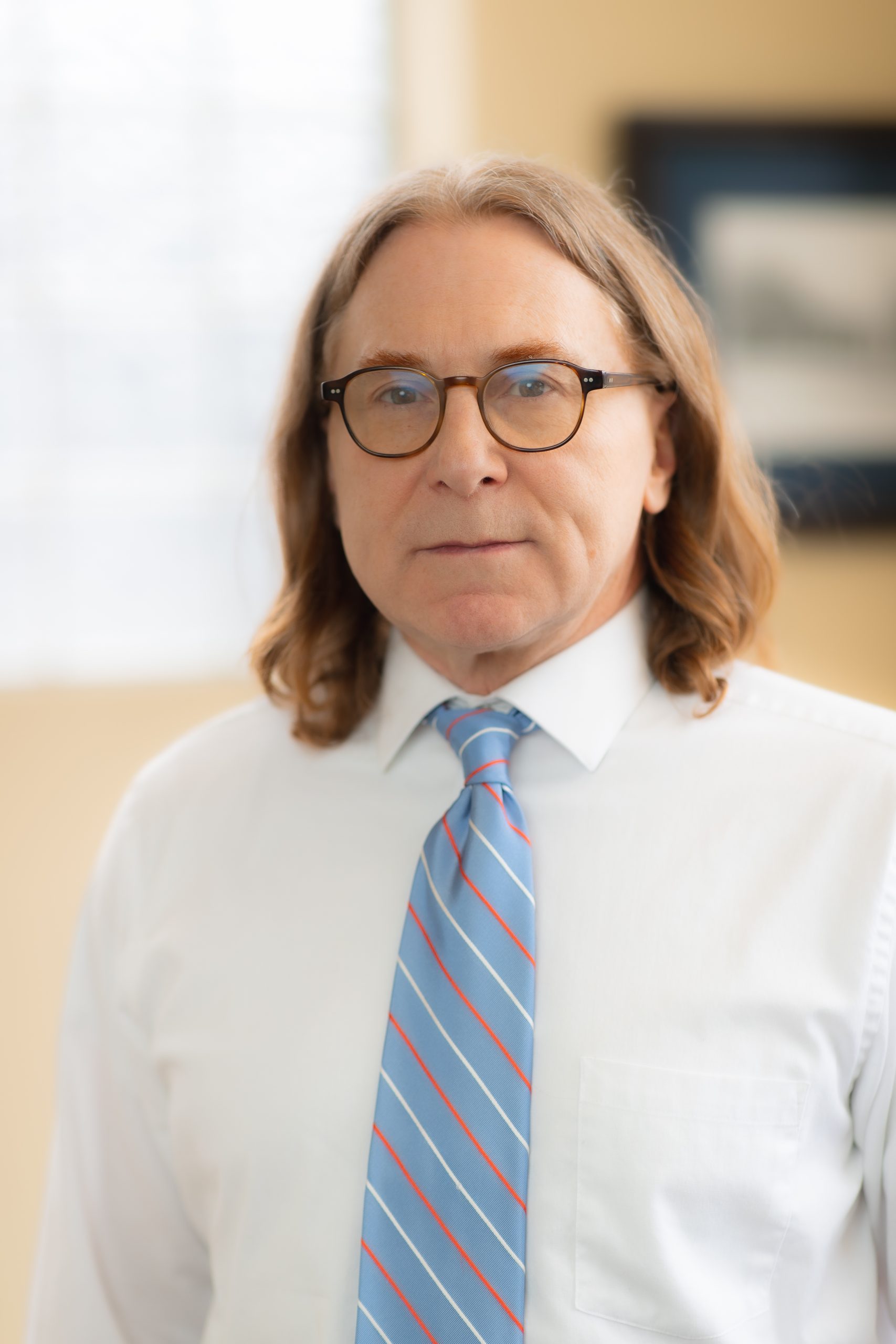 Portrait of Fort Wayne lawyer Timothy Manges of Fletcher Van Gilder law firm, who practices municipal, business, wills and probate law and mediation.